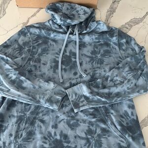 Men's Foundry 2XLT Blue Tie-Dye Hoodie
